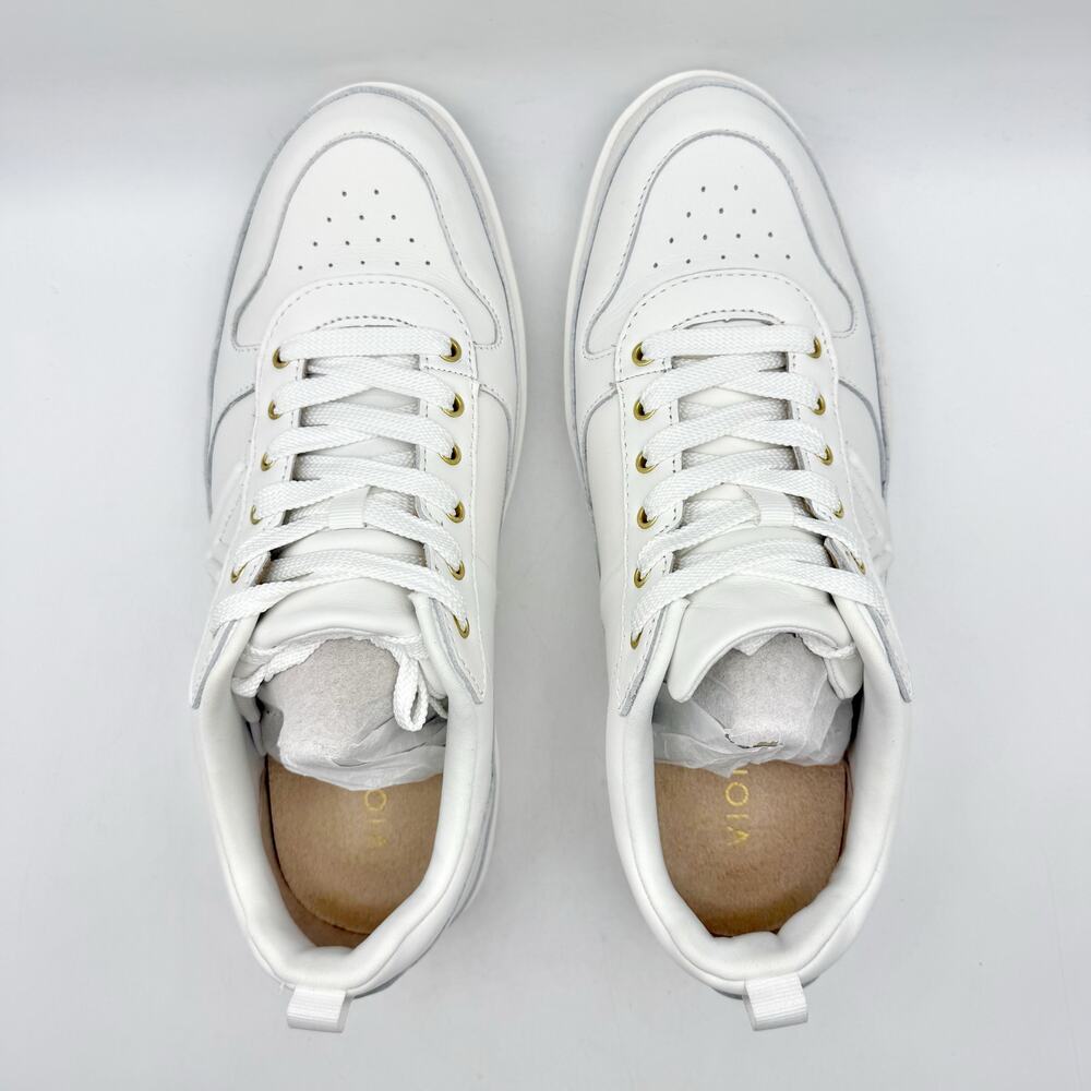 Vionic Womens Elise Casual Sneakers US 8 Wide EU 38.5 White Leather NIB - Picture 10 of 13